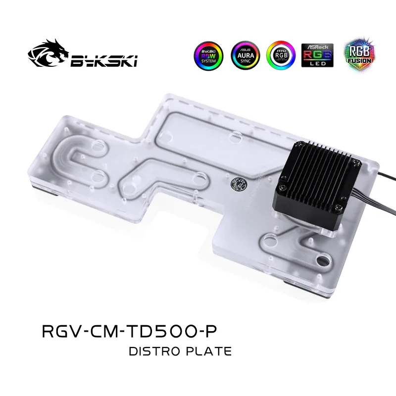 Bykski Waterway Block Per Computer Case Cooler Master Td500-Mesh Per Cpu/Gpu Block Support Ddc Pump Pc Raffreddamento Ad Acqua Cooler