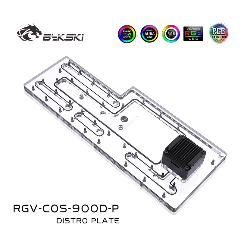 Bykski Distro Plate Waterway Board Per Custodia Per Computer Corsair 900D Sostituire La Dissipazione Del Calore Del Serbatoio Rgv-Cos-900D-P