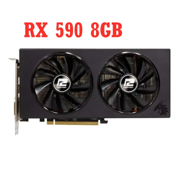 Rx 590 Gme Red Dragon 8Gb Rx 590 8G Scheda Video Powercolor Per Scheda Grafica Amd Rx 590 8Gb Gddr5 256Bit