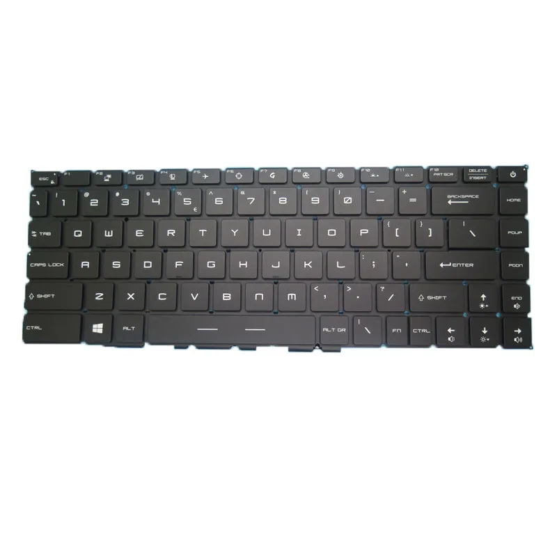 Tastiera Retroilluminata Gs66 Us Rgb Per Msi Ge66 Stealth V194222Ak1 S1N-3Eus2J2-Sa0 Ge66 Gp66 Gs66 Inglese Senza Cornice