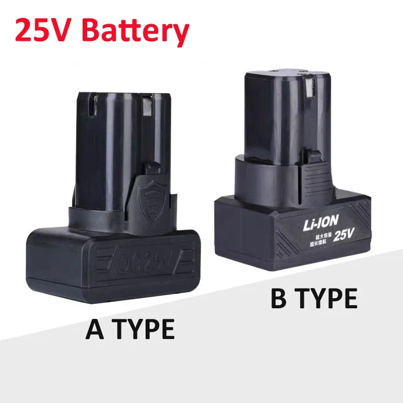 Batteria Per Cacciavite Elettrico 25V 18650 Batteria Al Litio Per Trapano Elettrico A Mano Batteria Abbinata Di Grande Capacità