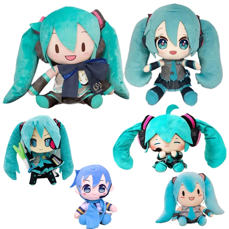 25-60Cm New Sega Hatsune Miku Giant Plush Deep Sea Holding Onion Hatsune Miku Girl Soft Body Pillow Peluche Anime Kids Toys