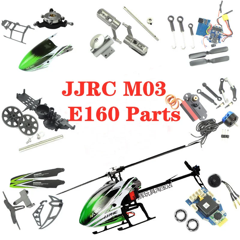 Jjrc M03 / E160 / Yu Xiang F1 Rc Elicottero Pezzi Di Ricambio Eliche Motore Carrello Di Atterraggio Caricatore Coda Lama Albero Servo