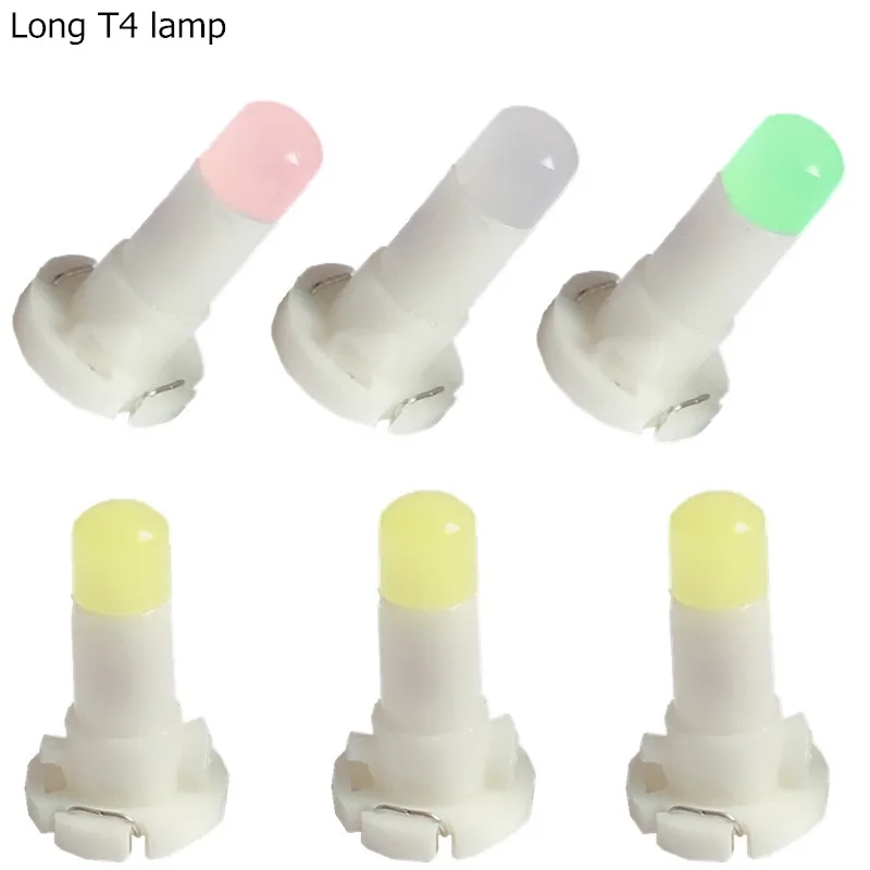 10Pcs T4 T4.2 Led Cob 1Smd 12V Cruscotto Lampadine Di Avvolgimento Spia Di Avvertimento Luce Interna Bianco Rosso Blu Verde