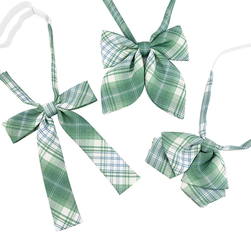 Veektie Fashion Jk Uniform Accessori Papillon Per Ragazze Donna Stile Giapponese Primavera Dolce Campus Collare Farfalla Verde Menta
