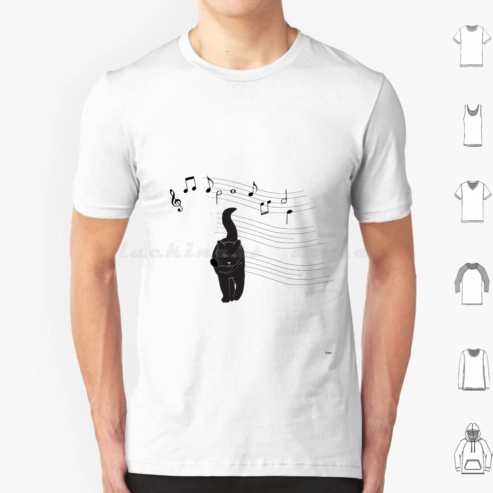 Hunter T Shirt 6Xl Cotton Cool Tee Cat Music Sheet Note Song Happy Cute Fun Prey Game Caccia School Band Insegnante Studente