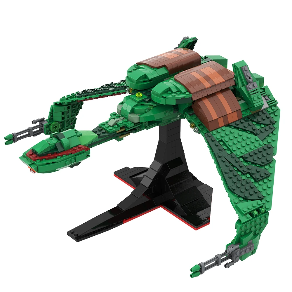 Setbricks Moc Autogonfier Bird Of Prey Space Trek Model Bricks Interstellare Educational Building Block Toy Per Regalo Di Compleanno Per Bambini