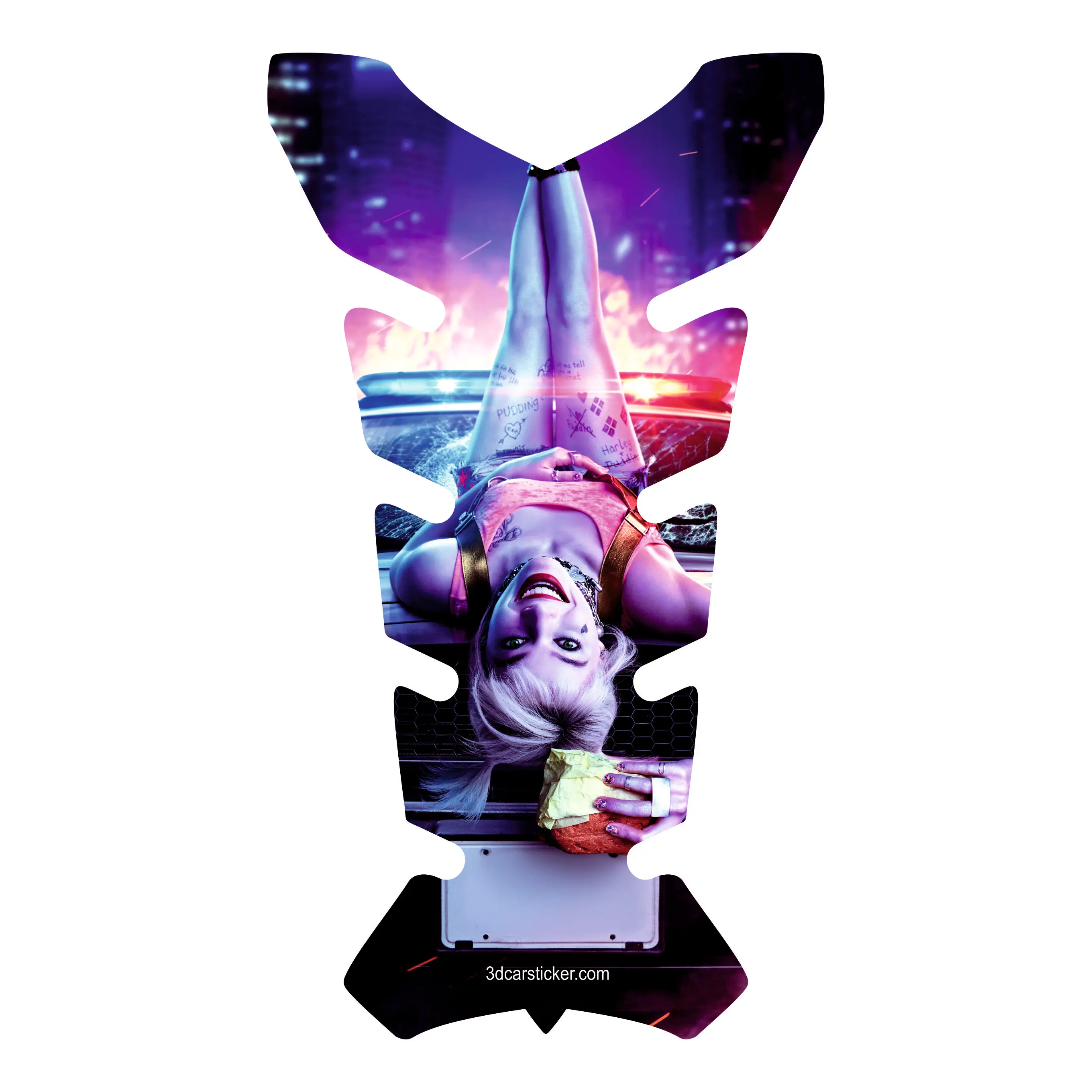 Tank Pad Fuel Prodector 3D Sticker Decalcomania Moto Gas Protect Harley Quinn Birds Of Prey Wallber Lady Gaga Joker Suicide