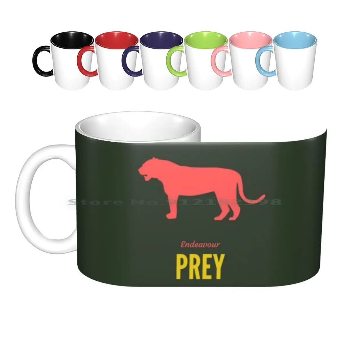 Endeavour Prey Poster Minimalista Tazze In Ceramica Tazze Da Caffè Tazza Da Tè Al Latte Endeavour Endeavour Morse Prey Tiger Minimalista
