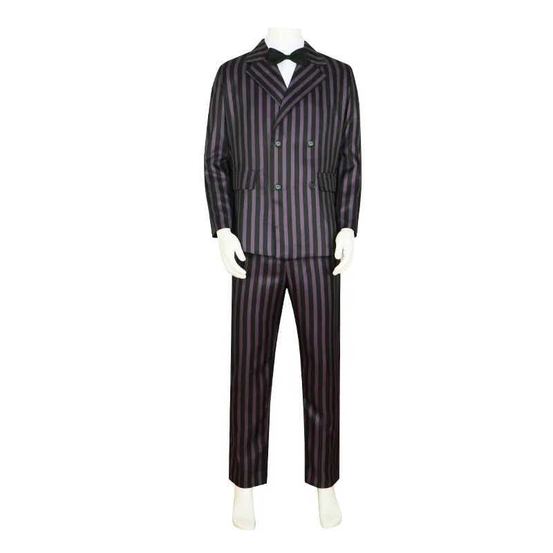 Film The Addams Family Cosplay Gomez Addams Man Costume