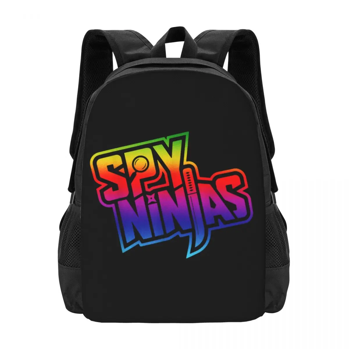 Retro Spy-Ninja Classic Arts Rainbows Essential Vi Collaboration Zaino Grande Capacità Simpatica Stampa 3D Pieghevole
