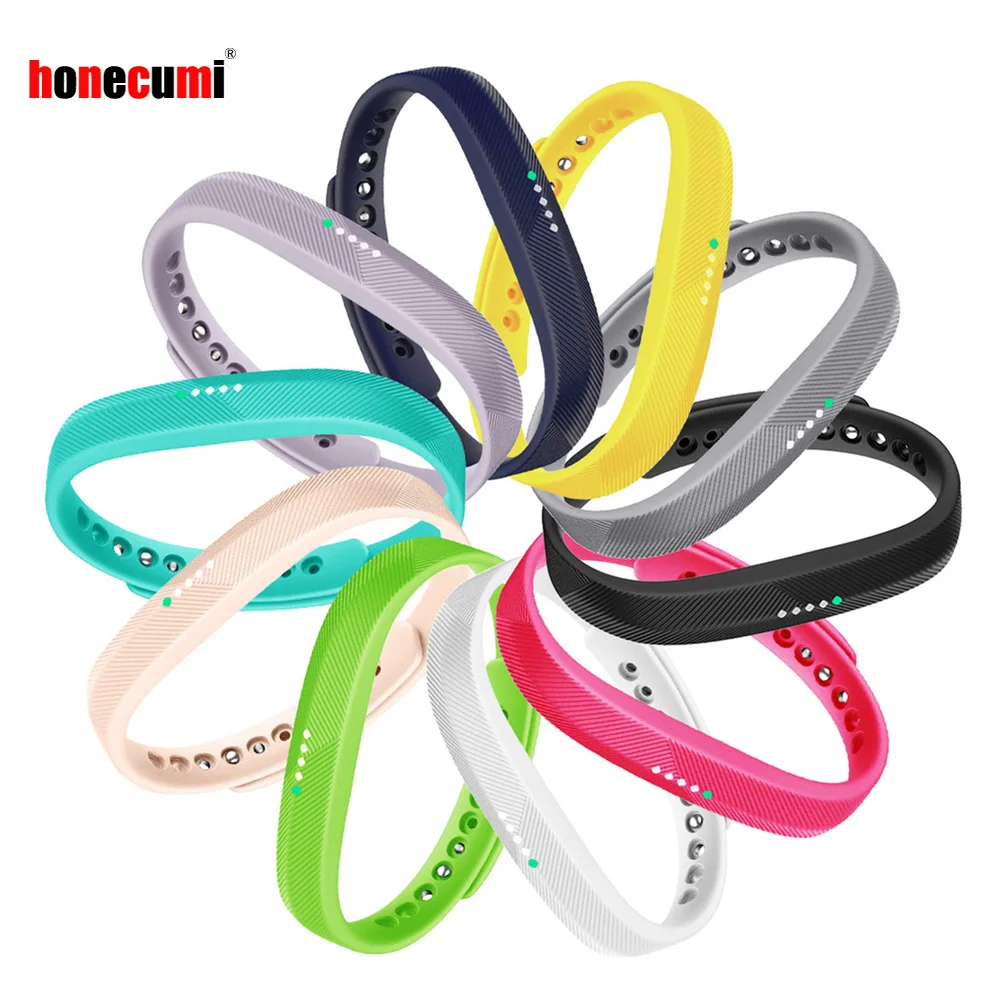 Honecumi Per Fitbit Flex 2 Cinturino Da Polso 10 Colori Fitness Tracker Band Per Fitbit Flex2 Watch Bracciale Accessori Sportivi