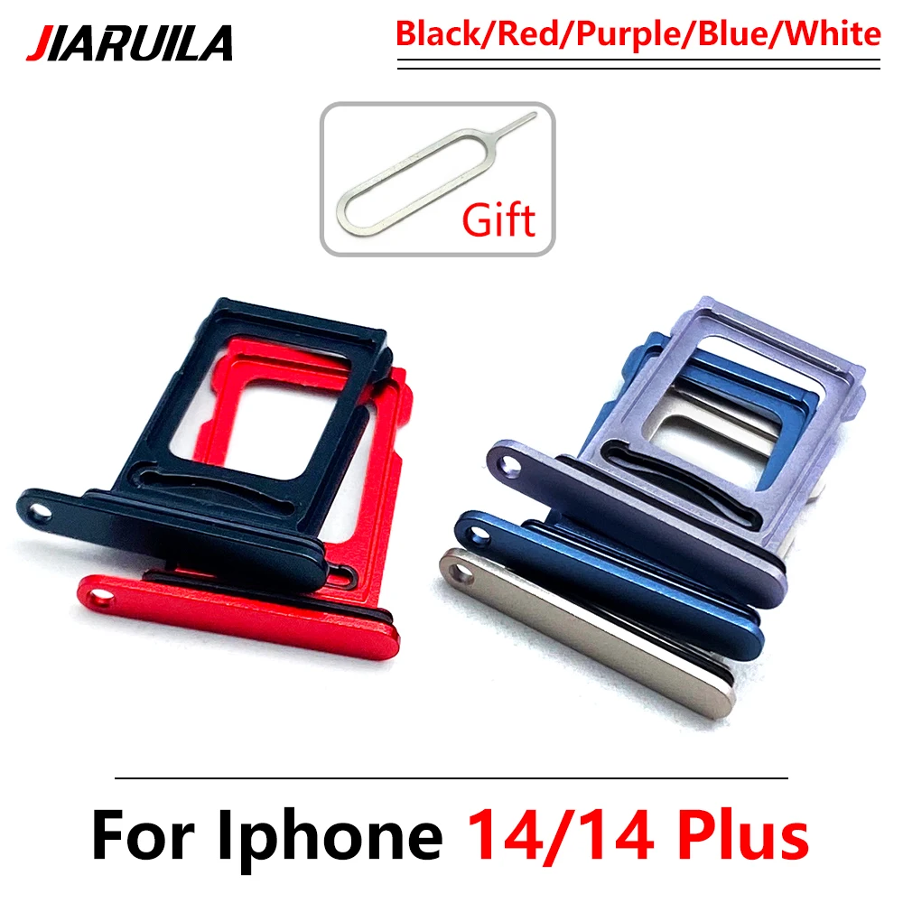 Per Iphone 14 Plus Dual Metal Sim Card Reader Connector Flex Cable Per Iphone 14 Pro Max Sim Card Vassoio Slot Holder