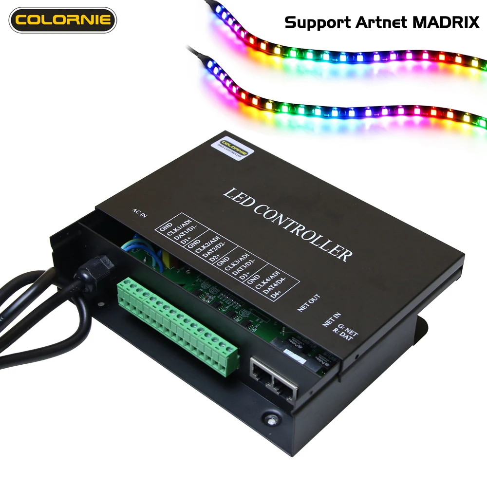 Madrix Jinx! Artnet Pixel Controller Led Decoder Ws2811 Ws2812 Ws2815 Led Strip Light