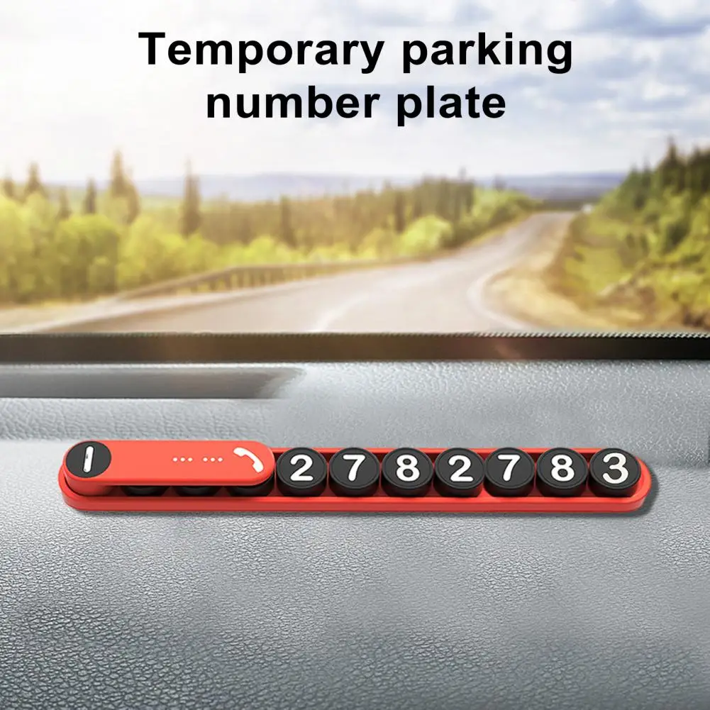 Targa Del Numero Di Telefono Di Parcheggio Temporaneo Pad Adesivo Metallico Protezione Della Privacy Numeri Fosforescenti Set Magnetici Di 5 Numeri Ph
