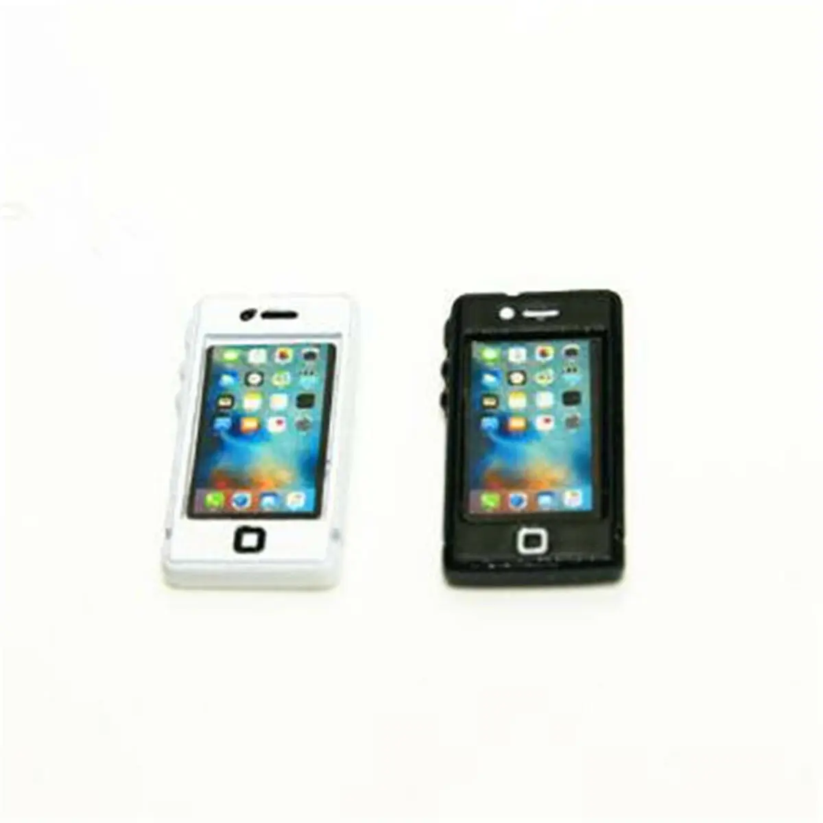 1:12 Accessori In Miniatura Per Casa Delle Bambole Phon Mobile Bianco/Nero