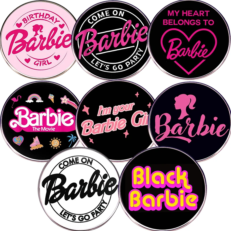 New Fashion Happy Birthday My Barbie Girl Doll Spilla Anime Kawaii All-Match In Lega Di Metallo Spille Accessori Regalo Gioielli Giocattolo