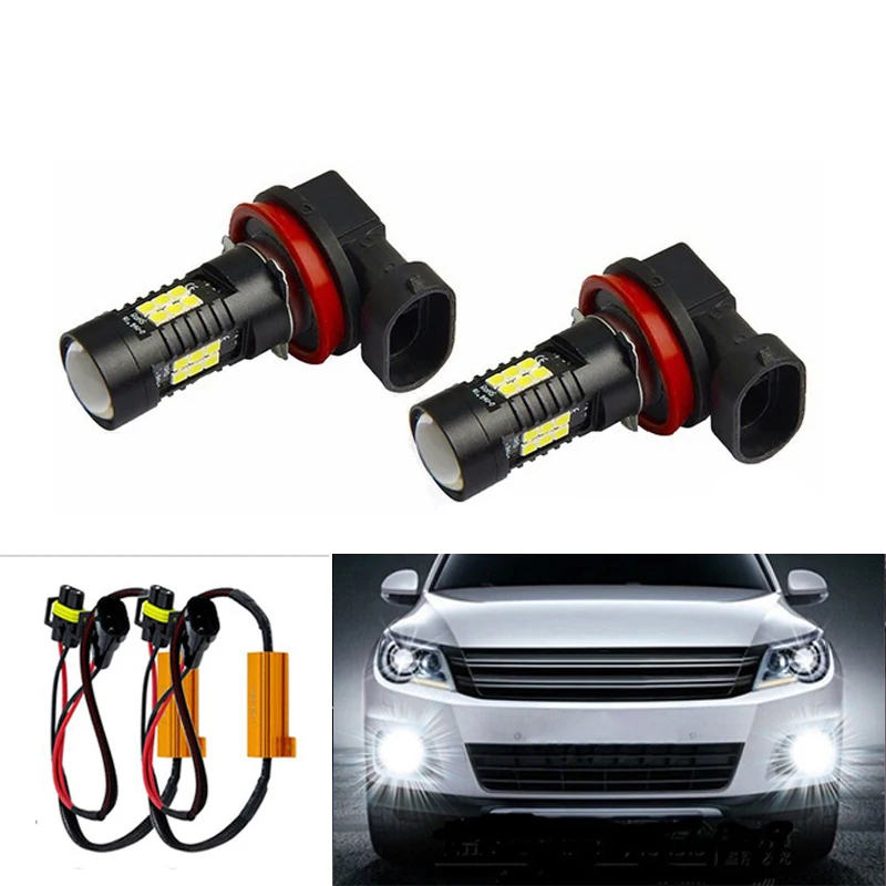 2X H11 Bright Error Free Led Proiettore Per Auto Lampadina Fendinebbia 3030 Smd Fari Automobilistici Per Audi A3 A4 A5 S5 A6 Q5 Q7 Tt