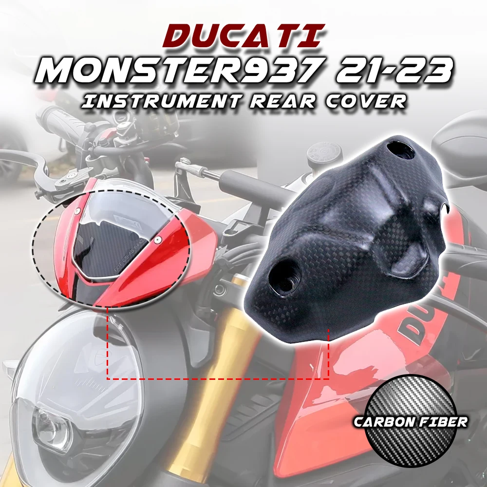 Per Ducati Monster 937 2017 2019 2020 2021 2022 2023 100% 3K Dry Carbon Fiber Moto Dashpanel Cover Carenatura