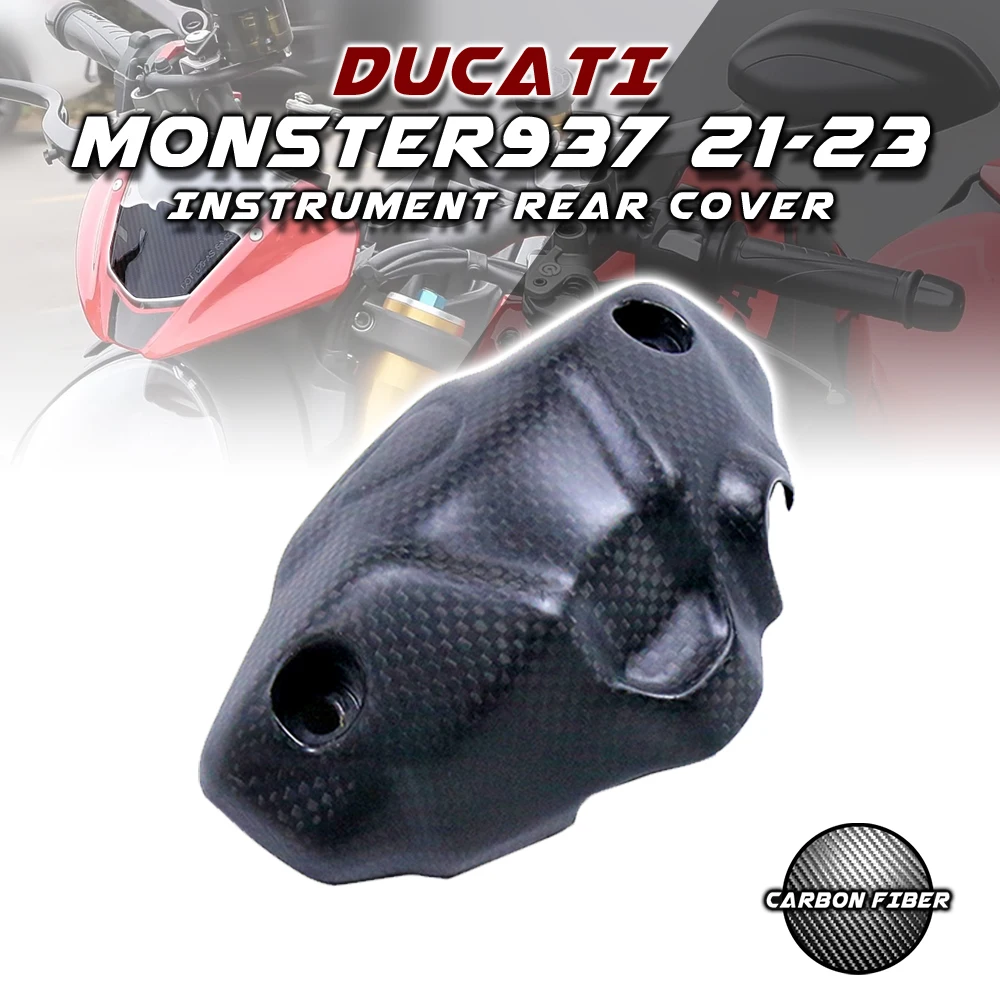 Per Ducati Monster 937 2017 2019 2020 2021 2022 2023 100% 3K Dry Carbon Fiber Moto Dashpanel Cover Carenatura