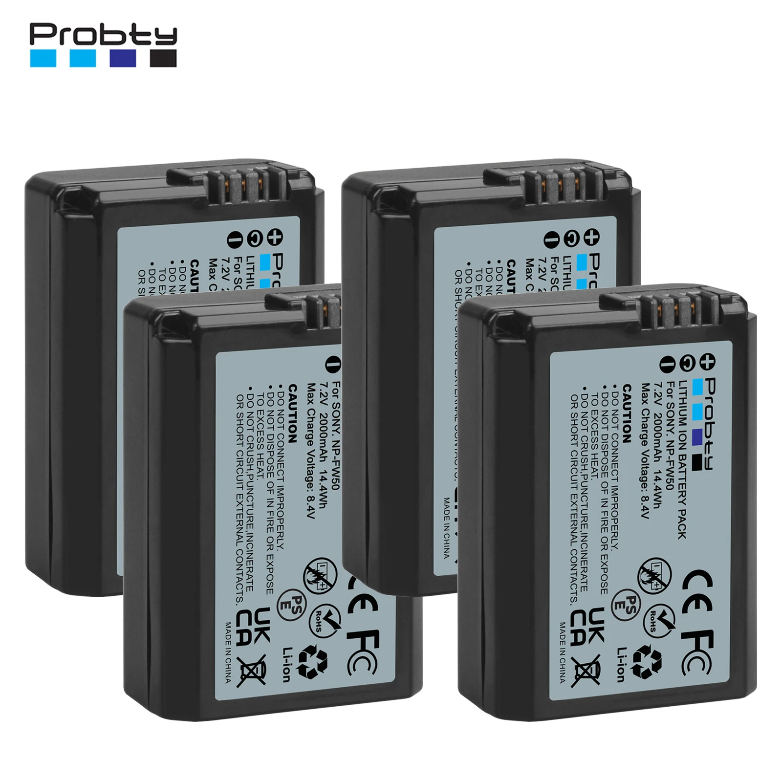 2000Mah Np-Fw50 Np-Fw50 Batteria Di Ricambio Per Sony Zv-E10 A7 A7R A7Rii A7Ii A7Sii A7S A7Rii A6300 A6400 A6500