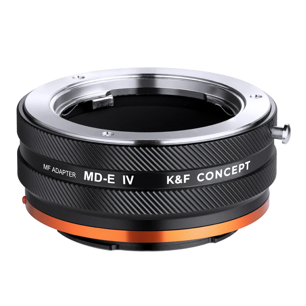 K & F Concept Md-E Iv Pro Minolta Md Mount Lens Per Sony E Fe Mount Camera Adapter Ring Per Sony A3500 A5100 A6400 A6500 A7R A7S