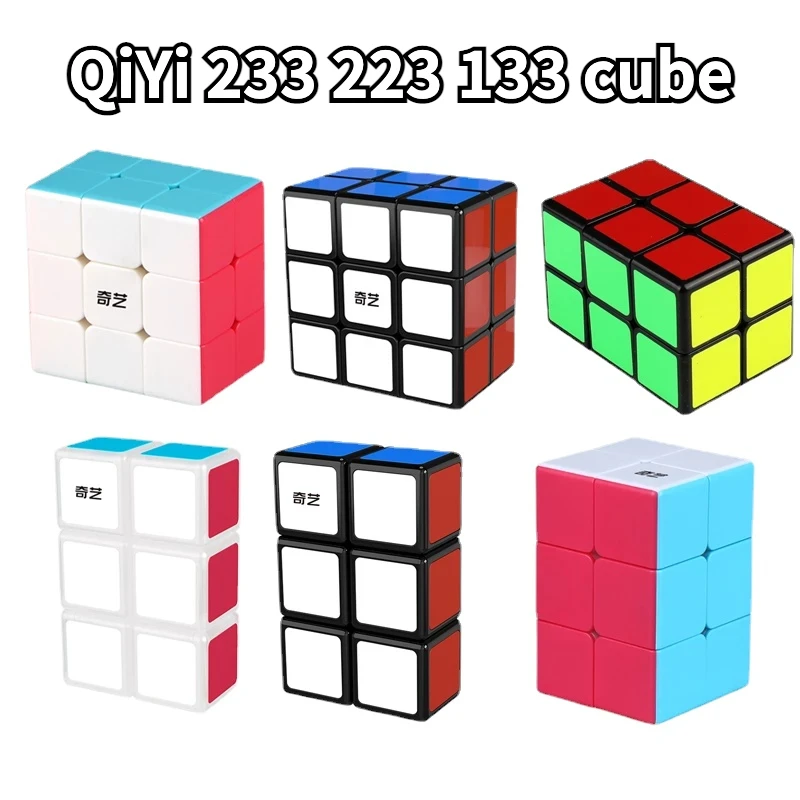 [Funcube] Qiyi 2X2X3 2X3X3 Magic Cube 223 Cube 332 Black 233 Professional Magics Speed Puzzle Cubo Kids Educational Funny Toys