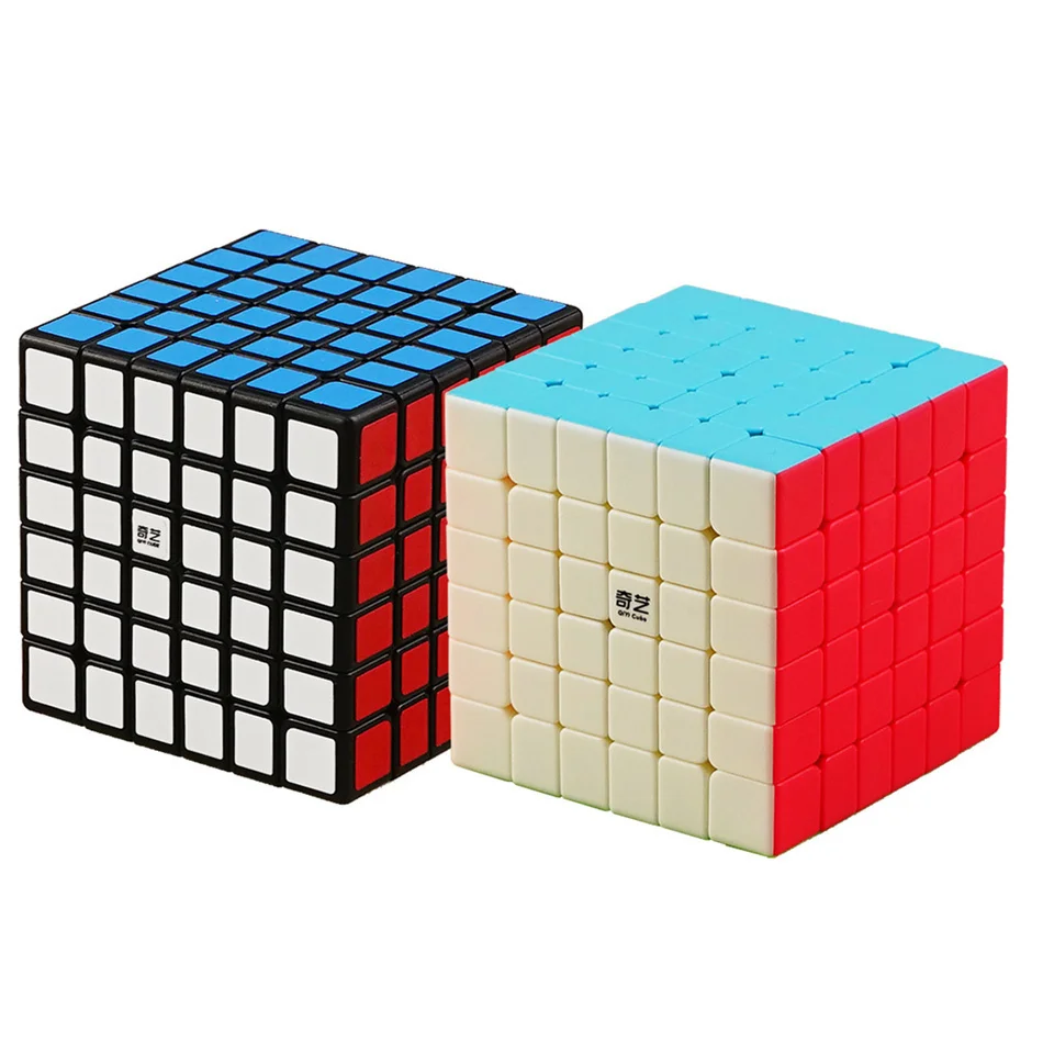 Qiyi Cube Nero E Adesivo Qiyi Magic Neo Cube Mofangjiaoshi 4X4 5X5 Speed Puzzle Toy Giocattoli Educativi Per Bambini