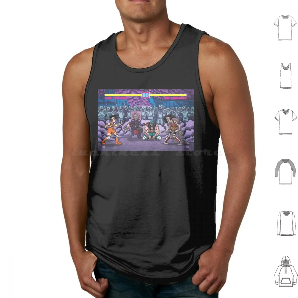 Fai Un Omaggio Powerbomb Canotte Gilet Senza Maniche Daniel Conigliera Johnson Comic Action Arcade Necromancer Magic Cartoon Comic