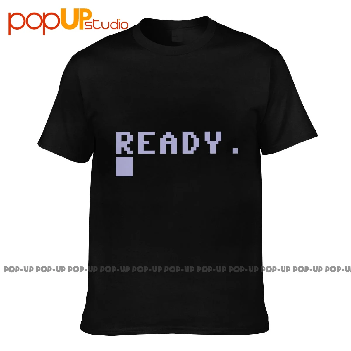 Ready Commodore 128 Pet Vic 20 Cbm 64 Ibm Retro 8 Bit Videogioco T-Shirt Tee Shirt Unisex Splicing