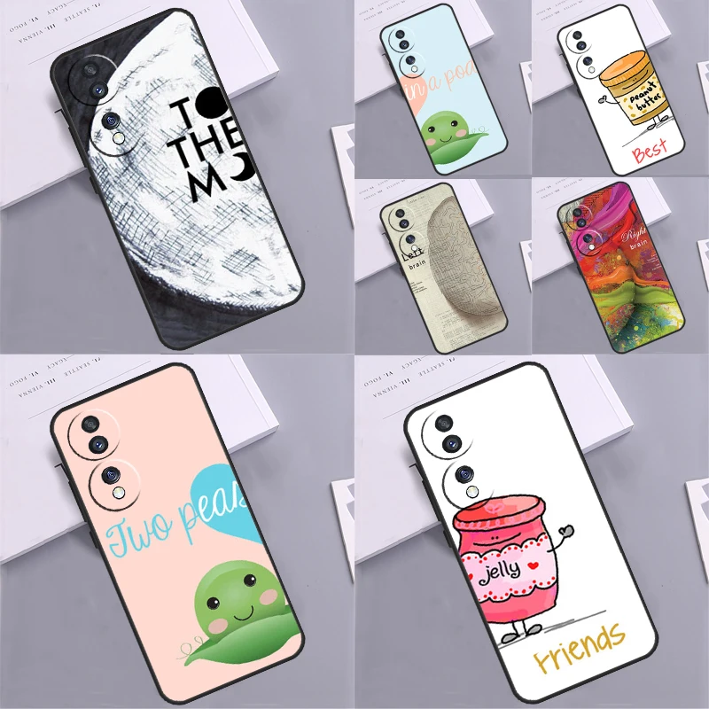 Coppie Amanti Best Friends Custodia Per Honor 90 Magic 5 4 Lite 10 50 70 X7 X8 X9 X6A X7A X8A X9A 8X 9X Magic 5 Pro Coque