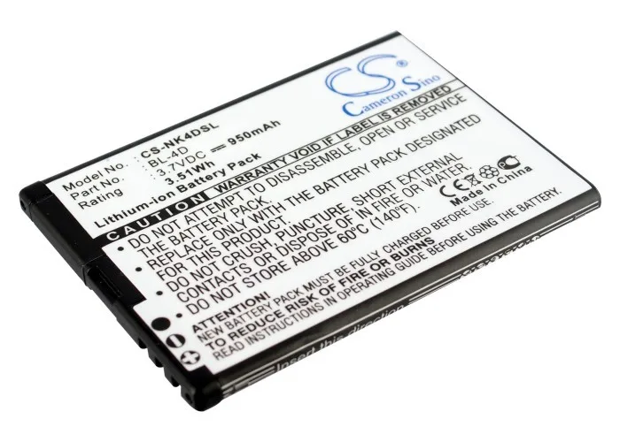 Cameronsino Per Blu Hero 2 Ngm Fred Polaroid Pro 003 Pro Z500 Proz500Pr003 Svp Deco Pro Tango Per Nokia E5 E5-00 E7 Batteria