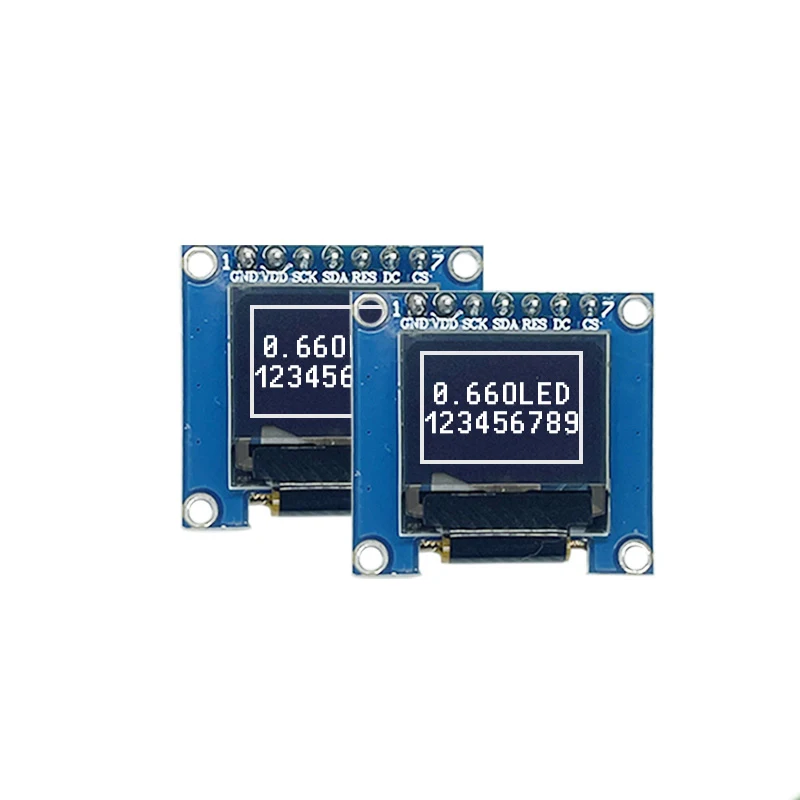Display Modulo Oled Da 0.66 Pollici Modulo Lcd 64*48 Interfaccia Spi A 7 Pin Ssd1306 Drive Oled