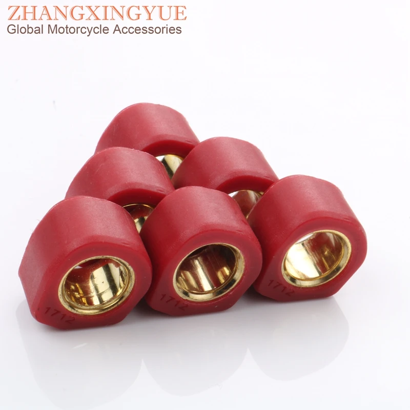 6Pc Variatore Ad Alte Prestazioni Pesi Rotondi 17X12Mm 8G Per Atala Hacker Lc Hacker At12 Racing 50Cc