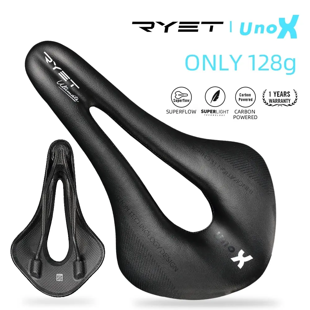 Ryet Carbon Bike Saddle Ultralight Leather Road Bike Mtb Racing Pu Soft Seat Cushion Bicicletta Oval Rail7 * 9 Posti A Sedere Parti In Bicicletta