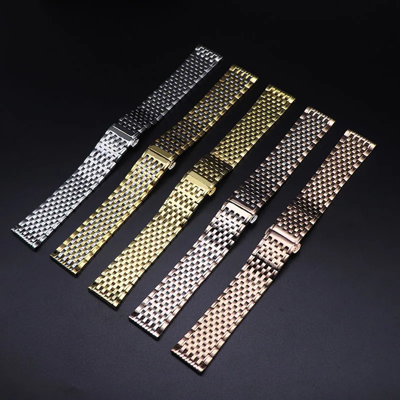 Cinturino In Acciaio Inossidabile 13 18 20Mm Di Alta Qualità Per Longines L4 La Grande Classique Bracciale Da Polso Argento Oro Rosa Con Logo