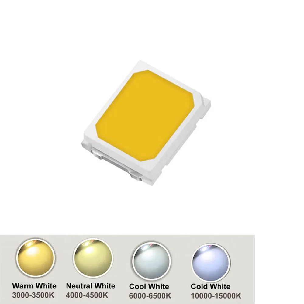 100 Pz 200 Pz Smd 2835 Diodi Led Bianco 2835 Smd Led Diodo Chip Lampada Perline Diodi Luminosi 0.2W 24-28Lm Smd Led Diod