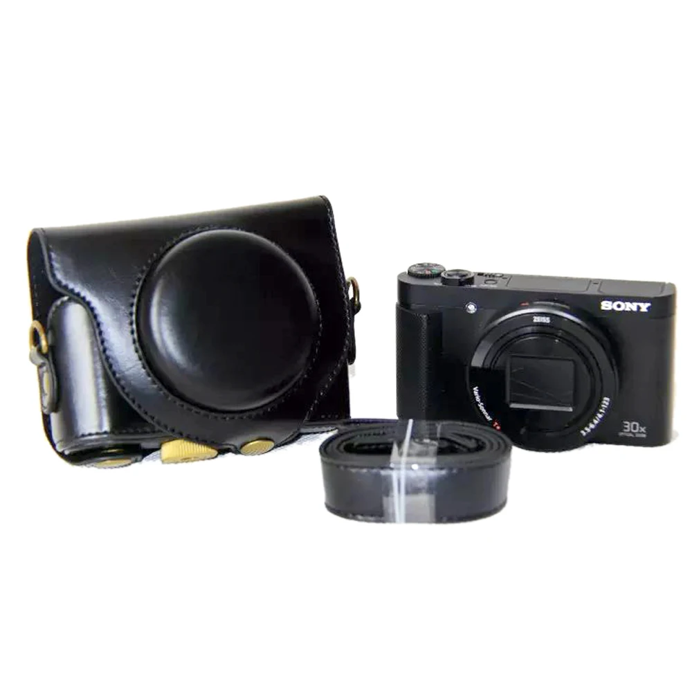 Custodia Rigida Per Fotocamera In Pelle Pu Borsa A Tracolla Per Sony Hx90V Hx90 Wx500 Dsc-Hx90V Dsc-Hx90 Dsc-Wx500