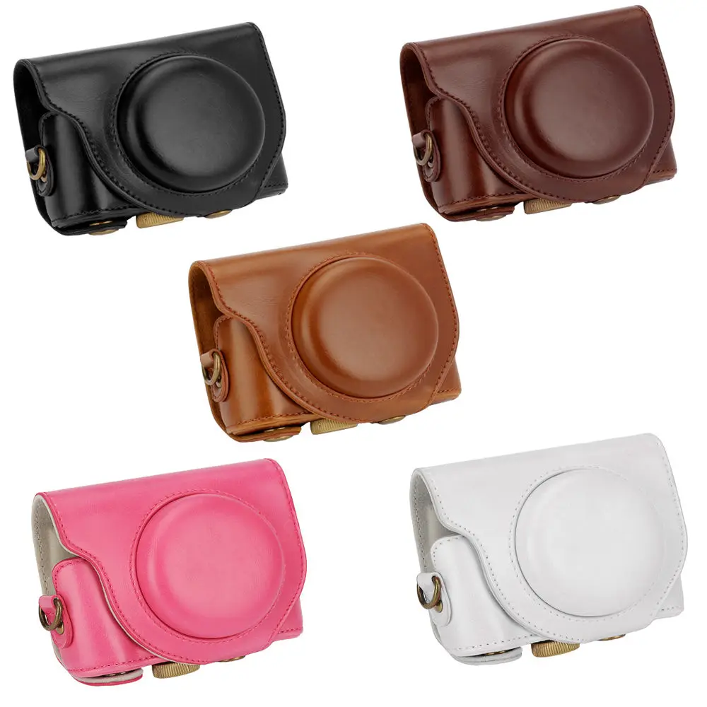 Fotocamera Digitale Di Alta Qualità Copertura Di Cuoio Per Sony Cyber-Shot Dsc-Dsc-Hx90V Hx90 Wx500 Camera Bag Pouch