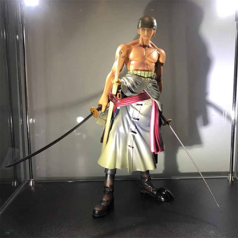 Anime One Piece Ronoa Zoro Ghost Three-Knife Ghost Cut Ver. Sauron Pvc Action Collection Figura Modello Regalo Rufy 25Cm