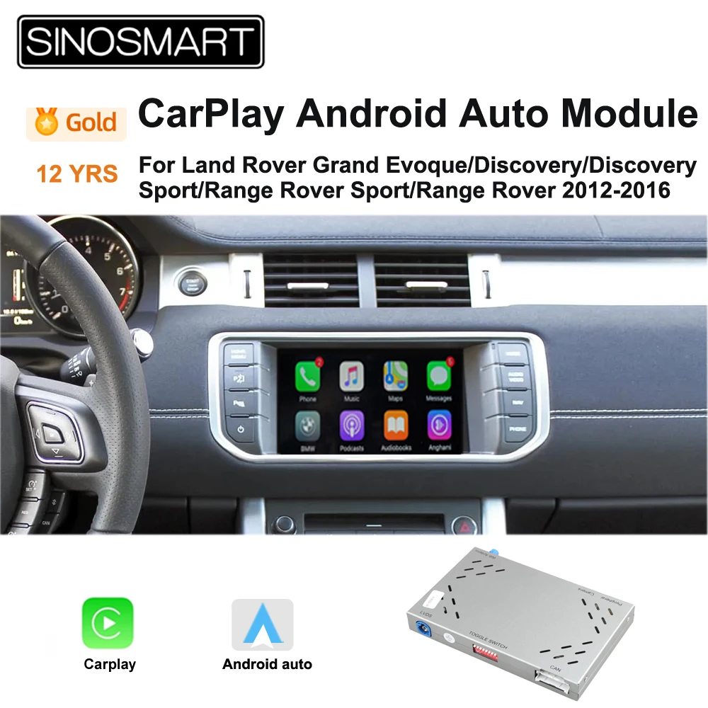 Sinosmart Wireless Carplay Per Range Rover Carplay Evoque/Discovery 4 /Discovery Sport Range Rover Sport/Range Rover 2012-2016