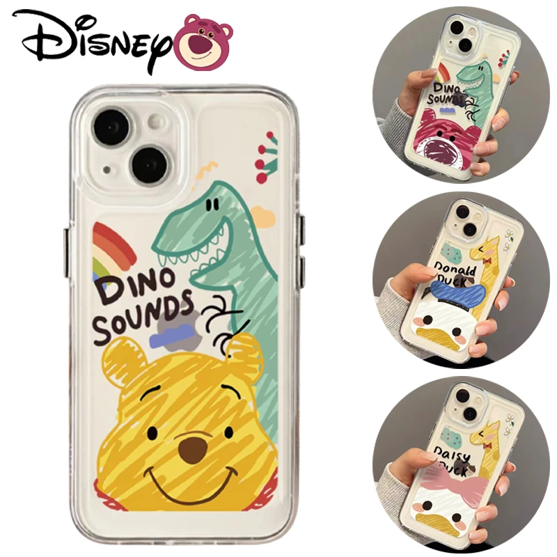 Custodia Disney Lotso Per Iphone 15 14 Plus Pro Max Cover Pooh Bear Animemecustodia Protettiva Trasparente Per Iphone 13 12 11 Custodia Morbida
