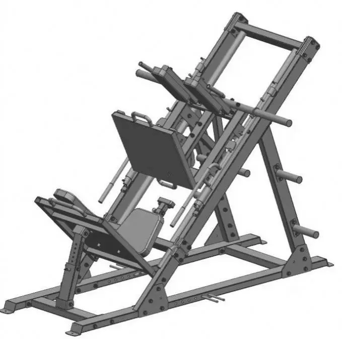 Longotech Gym Equipment Commercial Leg Press & Hack Squat Fitness Machine