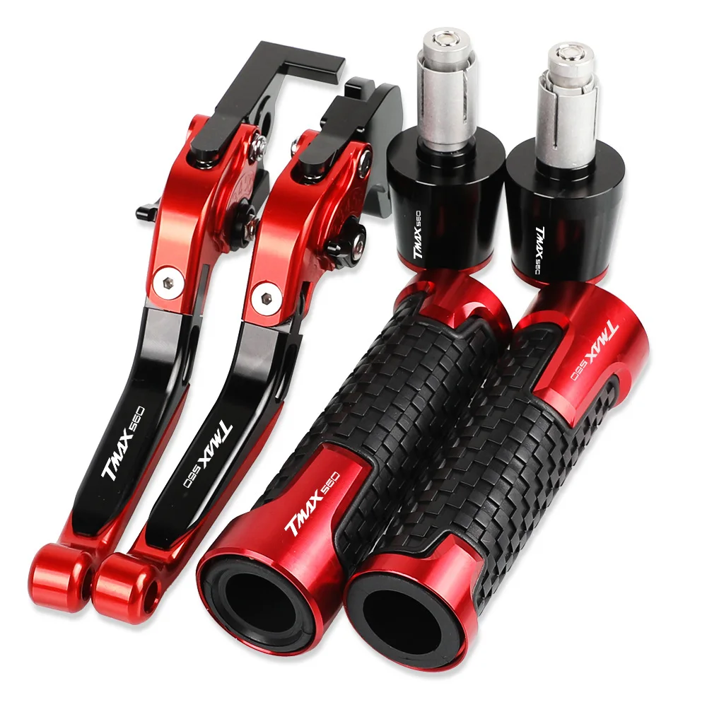 Tmax 560 Motorcycle Aluminum Brake Clutch Levers Handlebar Hand Grips Ends For Yamaha T-Max Tmax560 Tech Max Abs Dx 2020 2021