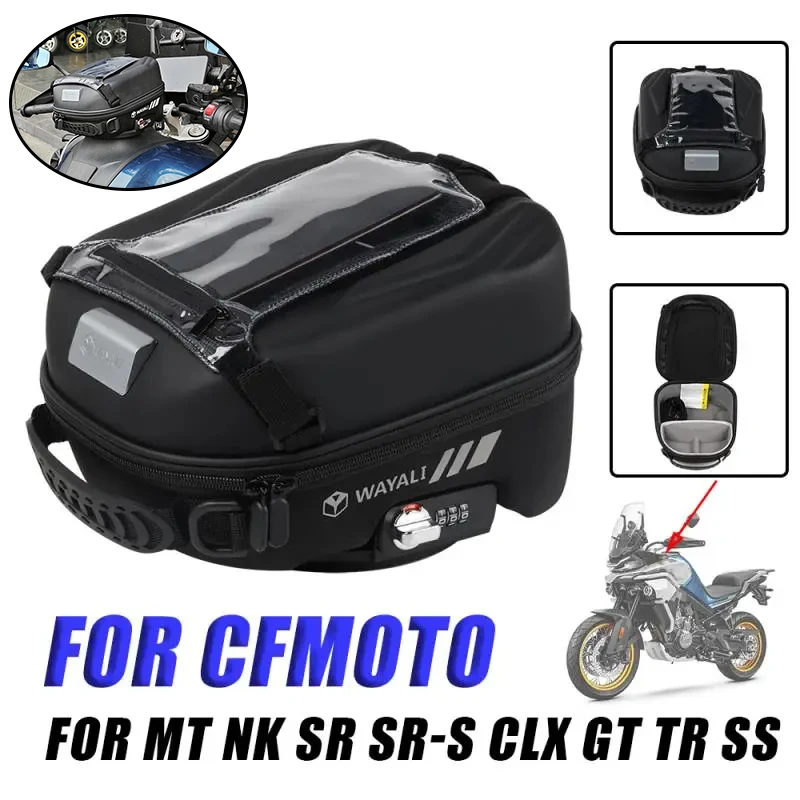 Accessori Moto Borsa Serbatoio Carburante Per Cfmoto 800Mt 650 Gt Mt 800 Nk 250 Sr 300 Ss 700 Cl-X 450 Sr-S Zaino Borse Tanklock