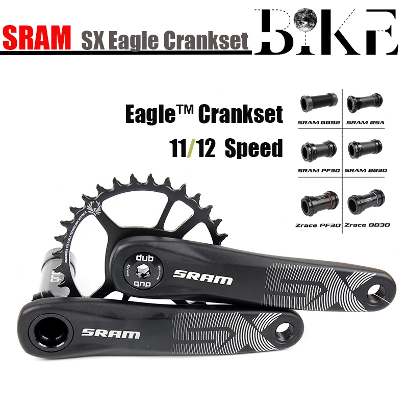 Sram Sx X1 1000 Eagle Guarnitura 12 Velocità 12V Dub 34T 32T 170Mm 175Mm Boost 3Mm 6Mm Catena In Acciaio Offset Bb Accessori Per Biciclette
