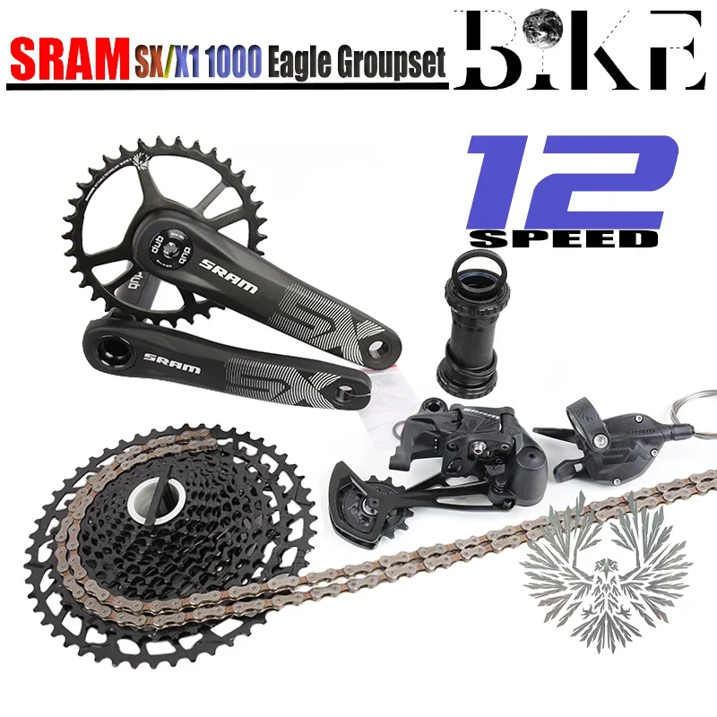 Sram Sx Eagle 1X12 12 Velocità 12V Mtb Groupset Kit Dub Guarnitura Trigger Shifter Deragliatore Cassetta K7 Hg Accessori Per Biciclette
