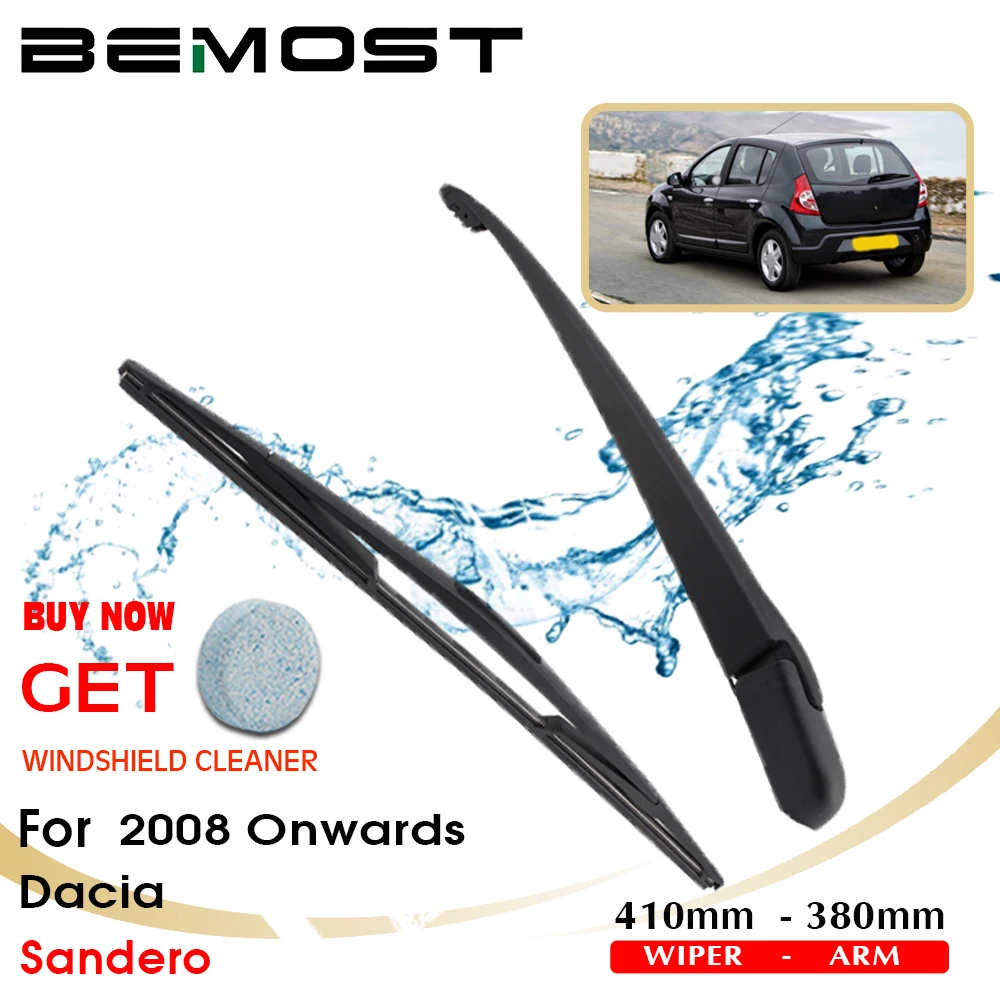 Bemost Car Rear Windshield Wiper Arm Blade Brushes For Dacia Sandero 410Mm Windscreen Auto Styling 2008 Onwards