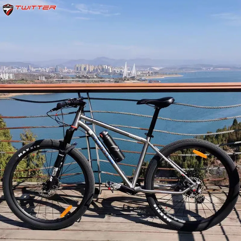 Twitter Werner Gx-Eagle -12Speed Titanium Mountain Bike 29 Pollici Freno A Disco Idraulico 12 × 142Thum-Axle Mtb Titanium Bike Bicicleta