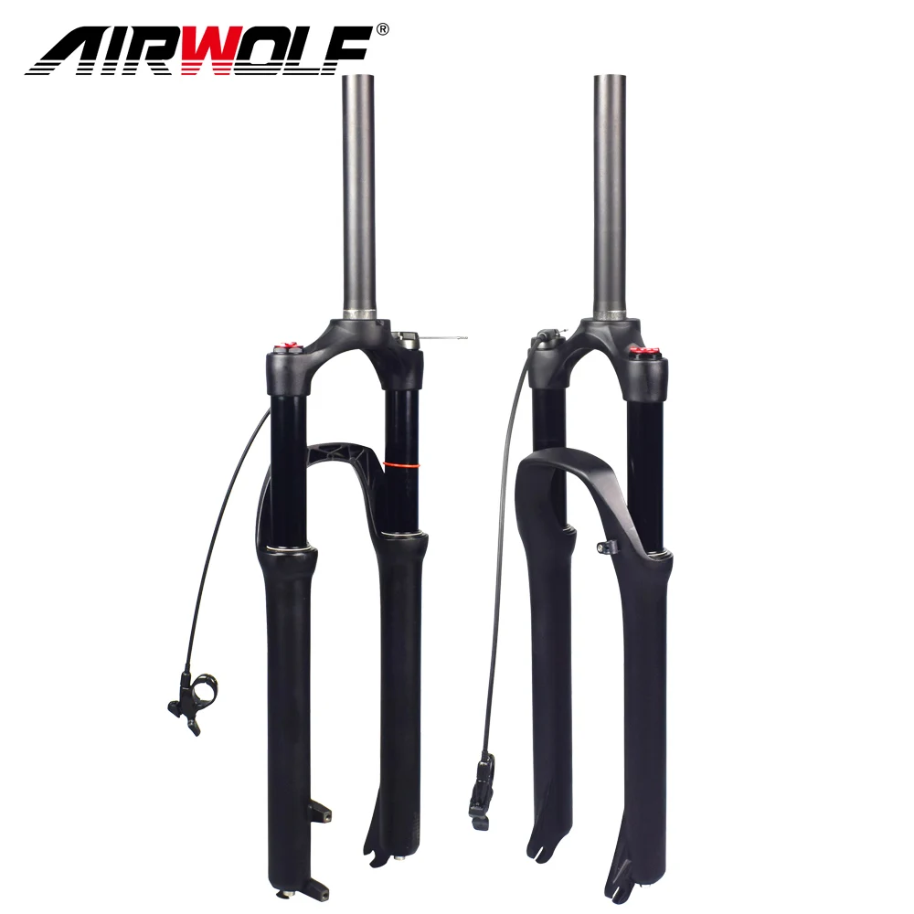Airwolf Mtb Forcella Ammortizzata 29 Am Mountain Bike Forcella Da Viaggio 130Mm Line Remote/Blocco Manuale Thru Axle 100*15Mm Forcella Per Bicicletta